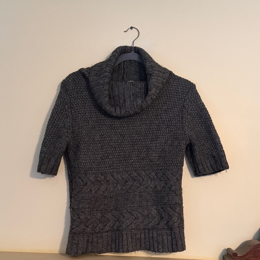 LOFT Dark Gray Cowl Neck Sweater